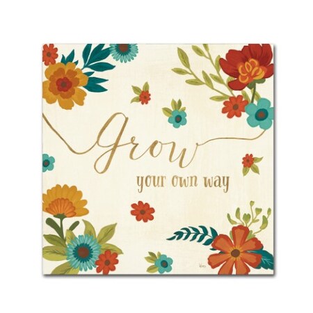 Trademark Fine Art Veronique Charron 'Flourish II' Canvas Art, 35x35 WAP01708-C3535GG